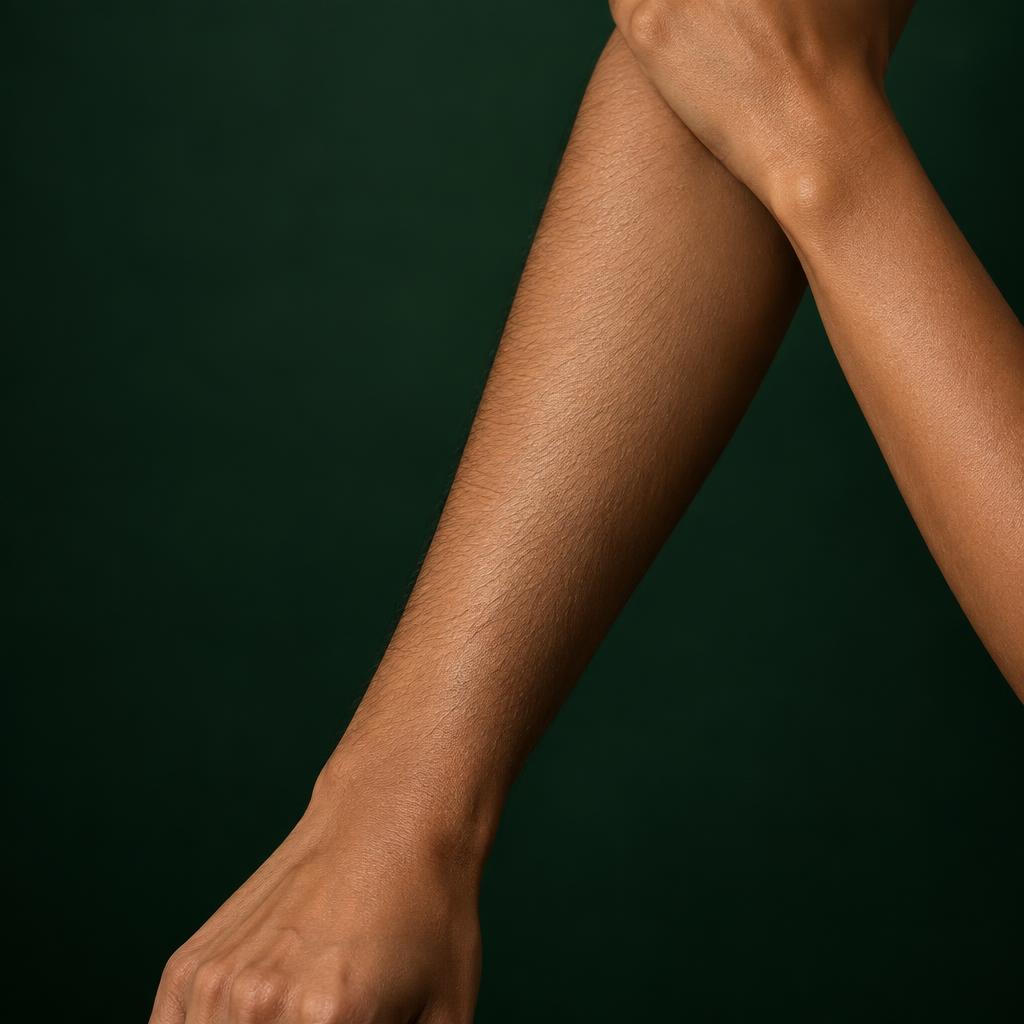 Arms & hands before laser hair reduction — illustrative image