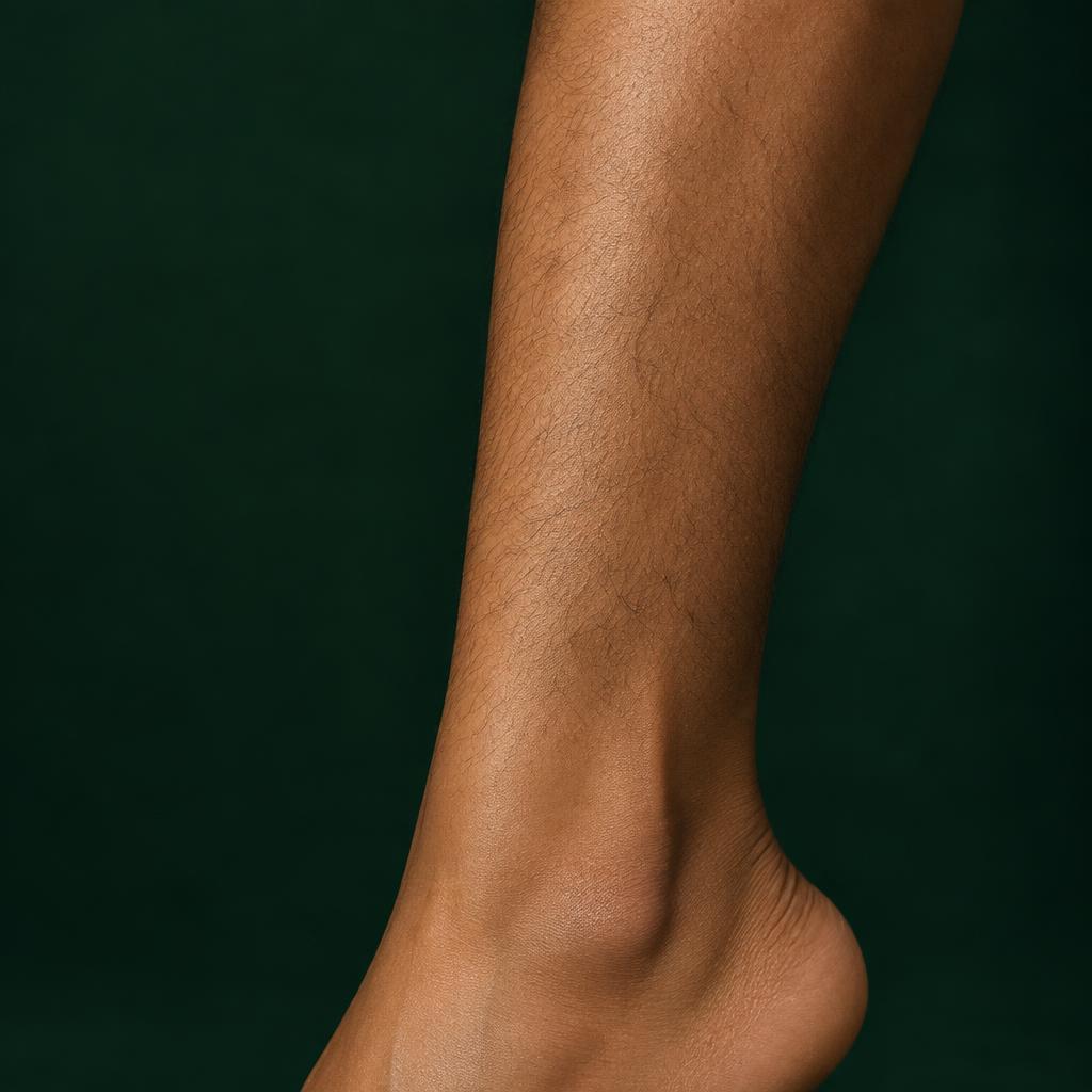 Legs & thighs before laser hair reduction — illustrative image